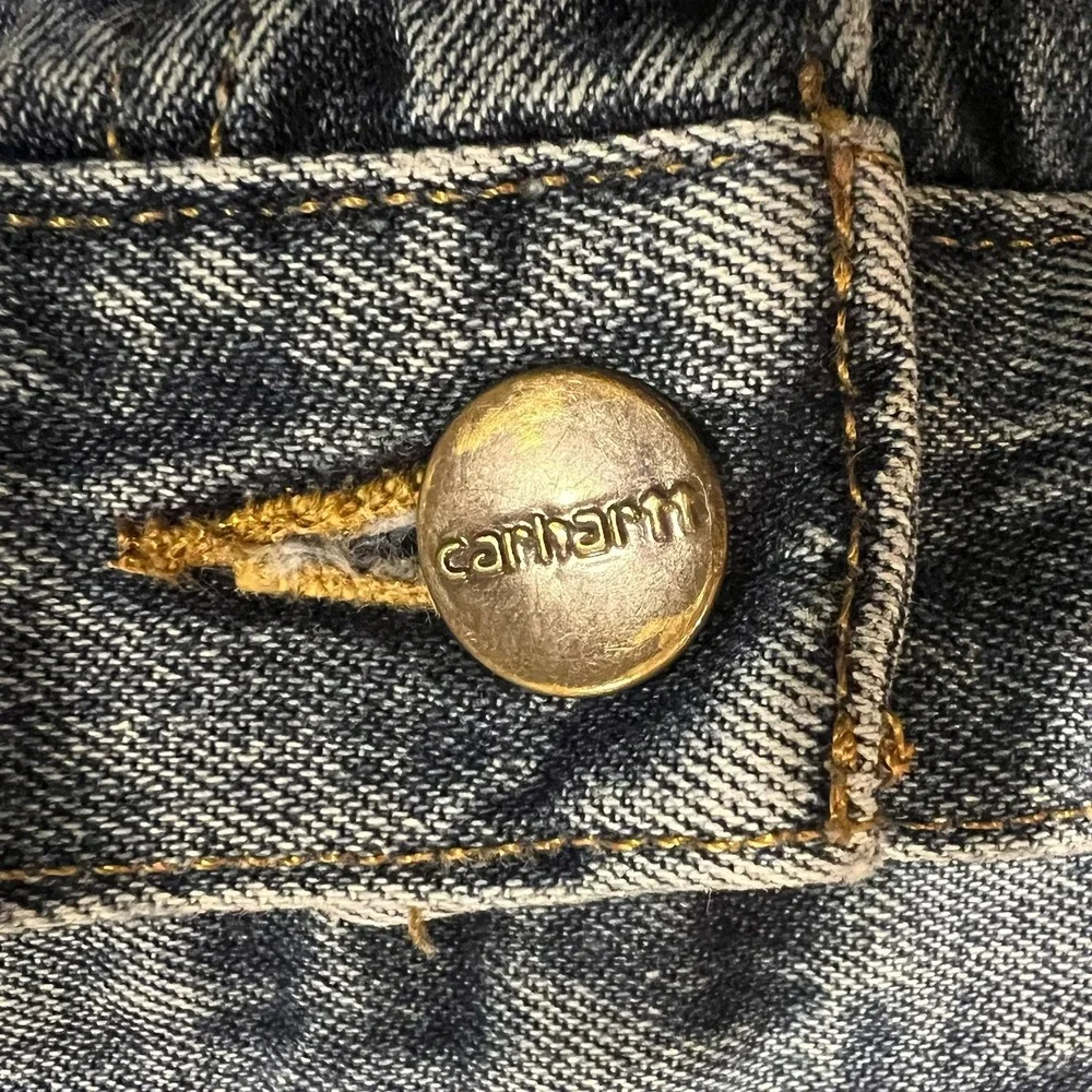 Carhartt Jeans Mens 44x32 Original Fit Carpenter‎ Baggy Medium Wash Denim Blue